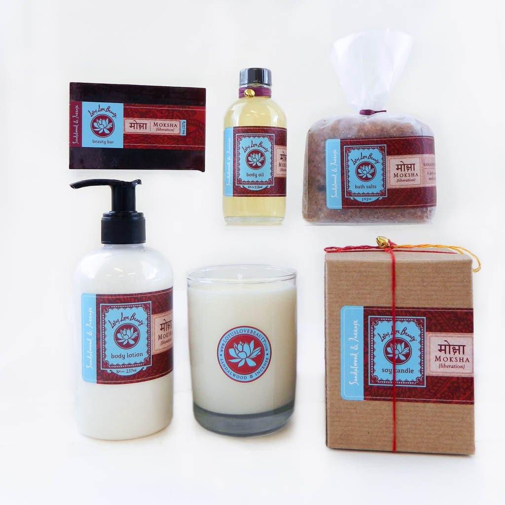{Moksha} Sandalwood & Incense 5 Piece Collection - Lotus Love Beauty