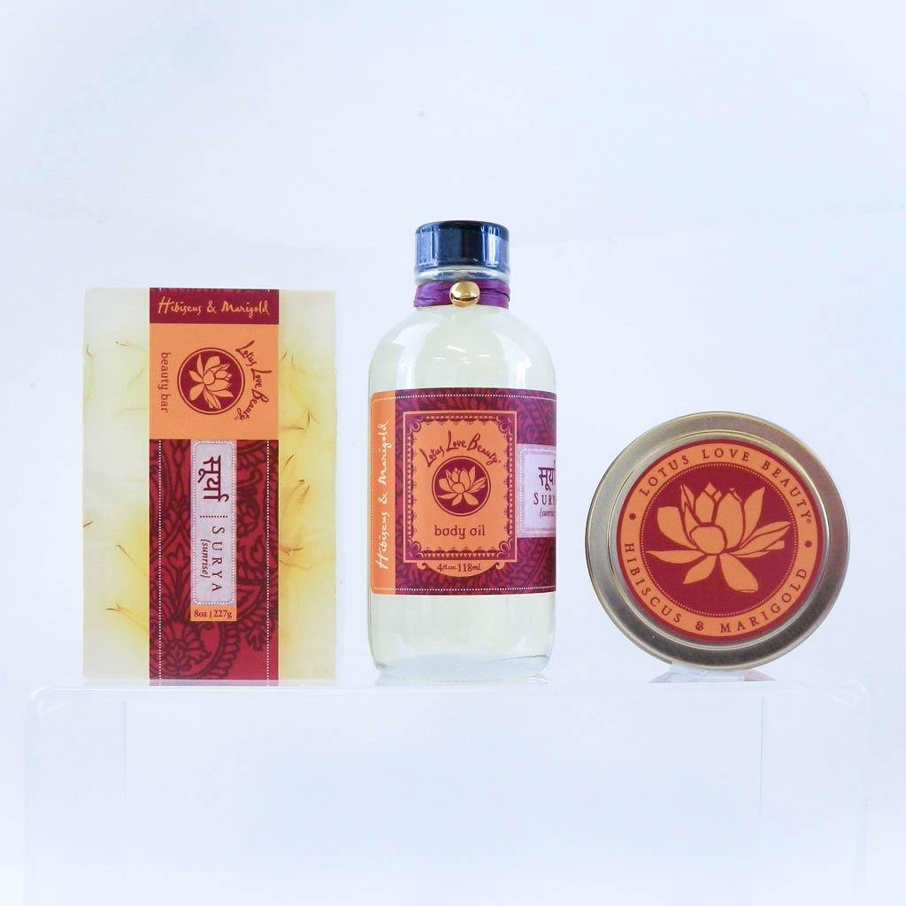 {Surya} Hibiscus & Marigold 3 Piece Collection - Lotus Love Beauty