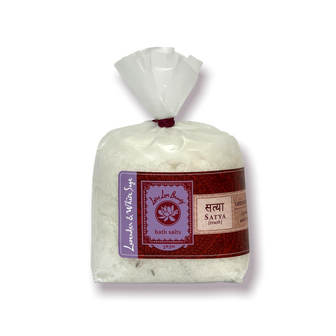 {Satya} Lavender & White Sage Bath Salts: Refill Bag