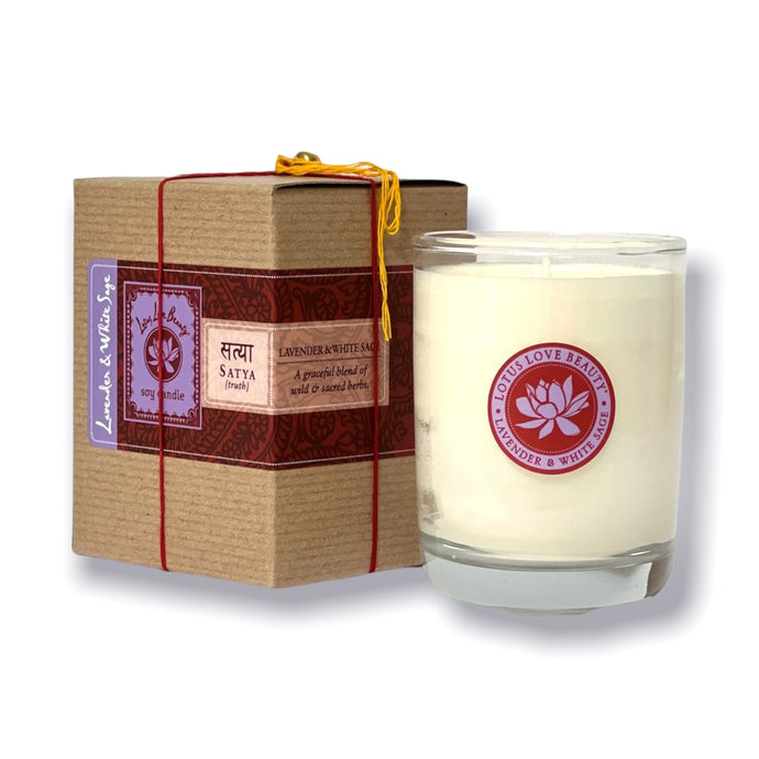 {Satya} Lavender & White Sage Kalava Candle