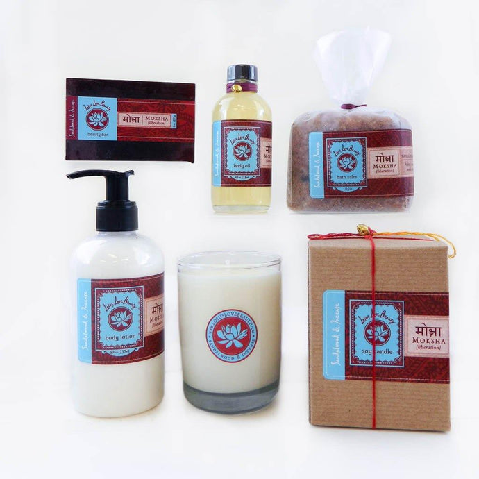 {Moksha} Sandalwood & Incense 5 Piece Collection - Lotus Love Beauty