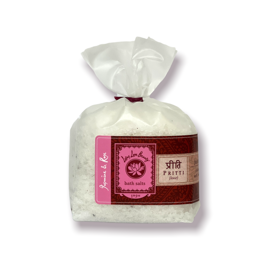{Pritti} Jasmine & Rose Bath Salts:Refill Bag