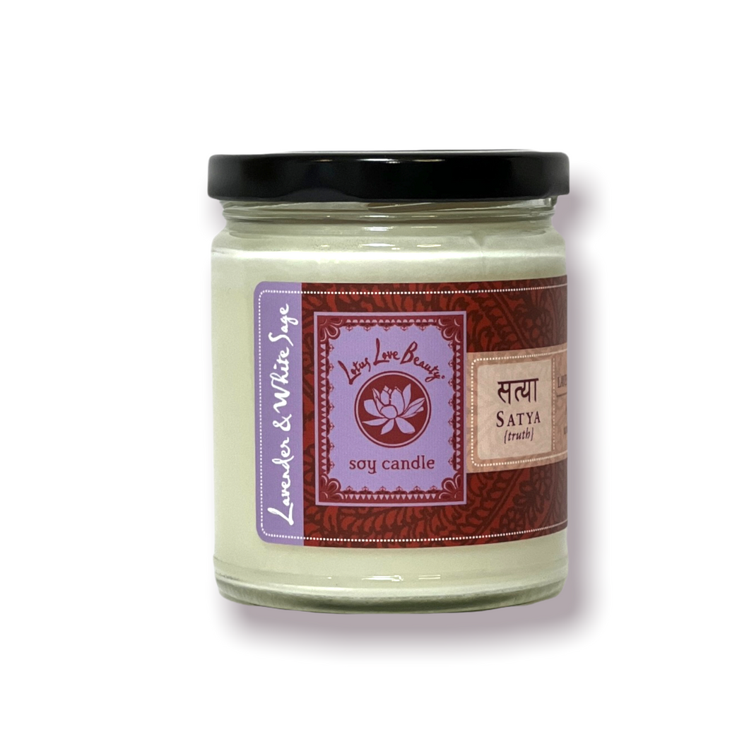 {Satya} Lavender & White Sage Jar Candle