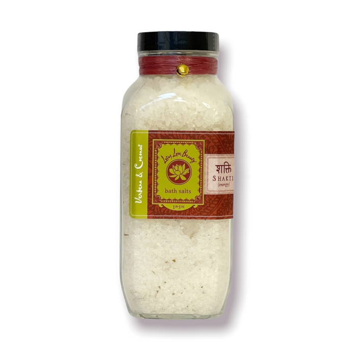 {Shakti} Verbena & Coconut Glass Bottle Bath Salts